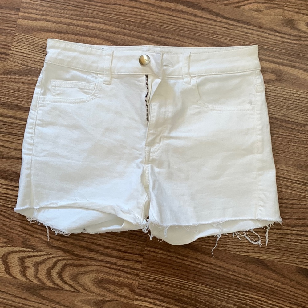 AEO super super stretch size 8 hi-rise shorts